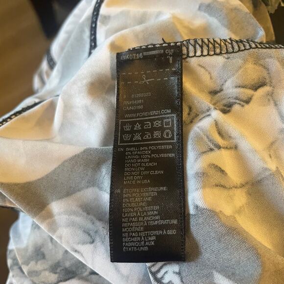 Forever 21 Bodycon Black/Gray Slip Dress Sz S - Picture 3 of 4